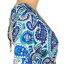 Trina Turk  “Provence” blue/teal/white paisley dress/Swim cover-up. Small. EUC Photo 5