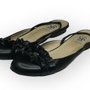 Barney’s New York HTF: Barneys New York Coop ꧁ Slingback Ruffled Leather Ballet Flats ꧂ Black Photo 6