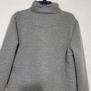 Simply Southern  1/4 Snap Pullover Sweater Gray Blue Ribbed Size Large Photo 5