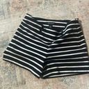 White House | Black Market WHBM black White Striped Shorts Sz Small Photo 0