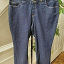 st. john's bay  Women Blue Denim Cotton Mid Rise Straight Leg Jeans Pant Size 24WS Photo 0