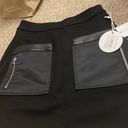 STAUD NWT  black Saffron Vegan Leather Mini Skirt Photo 4