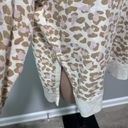 Aerie  Leopard Print Good Vibes Oversized Sweater Sweatshirt Medium Photo 3