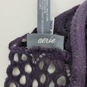 Aerie  Women's Bra XS Purple Bralette Lace Crochet Eyelet Halter Racerback Photo 3