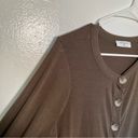 Zenana Outfitters Shirred Waist Buttoned Cardigan Olive Green Photo 5