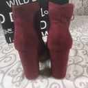 Wild Diva NIB!-Burgundy lace up heels peekaboo boots/Sandals Size 9 Photo 4