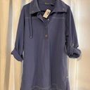 Chico's  Zenergy Jacket 1/4 Snap Womens Periwinkle Blue Roll Tab Sleeve Po… Photo 0