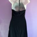 Charlotte Russe  Black Halter Silver Chain Accent Dress Size Medium Photo 1