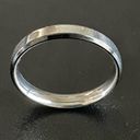 Edge 3mm black  silver ring size 8 Photo 6