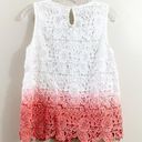 The Moon  Crochet Overlay Sleeveless Ombre Top Photo 4