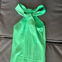 Satin Halter Dress Green Size XS Photo 4