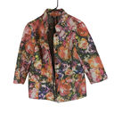 W By Worth Colorful Floral Netted Button Front Jacket Women Sz 12 Photo 9