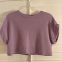 SheIn Purple Sweater Crop Top Photo 1