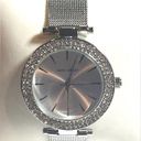 Laura Ashley NEW  WATCH Ladies Silver TBar Crystal Bezel Mesh Band Buckle Strap Photo 1