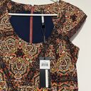 Tracy Reese Plenty by  NWT Pleated Fit and Flare Paisley Print Cap Sleeve Dress 0 Photo 1