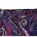  Platinum Denim Crop Jeans Paisley Print Purple Sz 12 Stretch Chicos 2 Photo 1