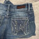 Wrangler Bootcut Stone Washed Blue Jean Womens 7/8 (32X32) Low Rise Embellished Photo 8