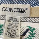 Cabin creek  Vintage Patchwork Embroidered Eclectic Preppy Country Club Gold Top Photo 6