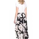 Apt. 9 Black Floral Button Midi Skirt XXL Photo 1