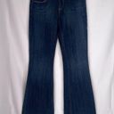 Seven7  Dark Wash Denim Blue Sexy Flare Non Destructed Jeans Size 28 Photo 8