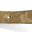 Dockers  Womens M Colorblock Belt Western Brown Red Black Leather Brass Photo 7