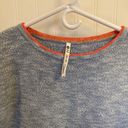 Leo & Nicole  3/4 light blue knit sweater sz M 100% cotton Photo 3