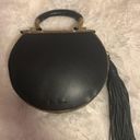 Sam Edelman  MULTI STONED HANDBAG WITH LEATHER TASSLE and HARD SHELL CASING Photo 2