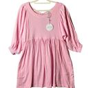 Petal and Pup  Dress 2 Pink Ermias Long Balloon Sleeve Mini Smock Dress NEW Photo 0