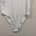 Forever 21  bodysuit white shoulder pads size small button snap Photo 7