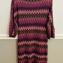 Trina Turk  Nature Chevron Boat Neck 70’s 
Multicolor Dress Size Extra Small Photo 6