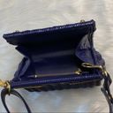 Vintage Blue Wicker Handbag Photo 6