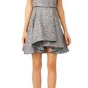 Hunter Bell  Womens Size 4 Grace Dress Strapless Cocktail Gray Silver Mini Gown Photo 13