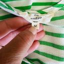 Entro  Green & White Striped Tiered Sleeveless Dress Size Medium Photo 5