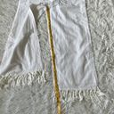 Lulus  Women’s Blissfully Boho Ivory Tasseled Wide-Leg Pants size Medium Photo 8