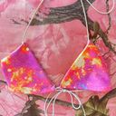 Boohoo y2k pink galaxy print bikini top  Photo 2