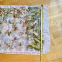 Ecru Butterfly Print Sheer, Lightweight Scarf, Ivory, Cream, , Colorful Photo 11