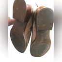 Ralph Lauren Lauren  Mehira Leather Suede Booties Sz. 7.5 Tan Brown Buckle Detail Photo 6