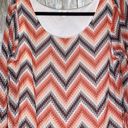 L8ter Women's  Short Long Sleeve Chevron Dress Size Large Photo 5