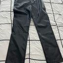 Abercrombie & Fitch 90s Straight Ultra Hire Rise Leather Pants  Photo 0