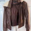 New Look Leather Brown Jacket Photo 0