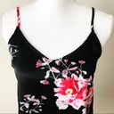 Honey Punch  | Black Floral Satin Slip Nighty Sz S Photo 1