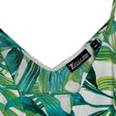 New York & Co. Womens 7th Avenue Spaghetti Strap Top Size Small Green Blue Floral Photo 1