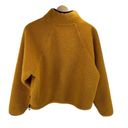 Joy Lab Women Sherpa sweatshirt pullover half zip Long Sleeve High Neck Yellow S Photo 6