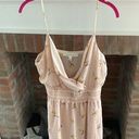 The Row -a Peach Cross Front V Neck Speghetti Strap Summer Dress Size Large Photo 0
