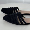 TESORI Black Suede Pointy Toe Flats Size 8 Photo 5