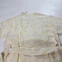 Tularosa  Whitaker Button Front Dress in Faded Yellow Floral Photo 9