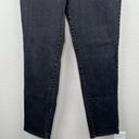 Riders By Lee  Straight Leg High Rise Black Denim Mom Jeans Size 12L 30" Waist Photo 4