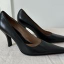 Kenneth Cole  Vintage Womens Black Square Toe Leather Pumps Size 8 Classic Y2K Photo 1