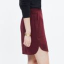 Madewell  NWT burgundy silk skirt Size XS Photo 2