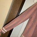 Holiday Time  Pink/White “Peace” Pullover Christmas Sweater S Photo 6